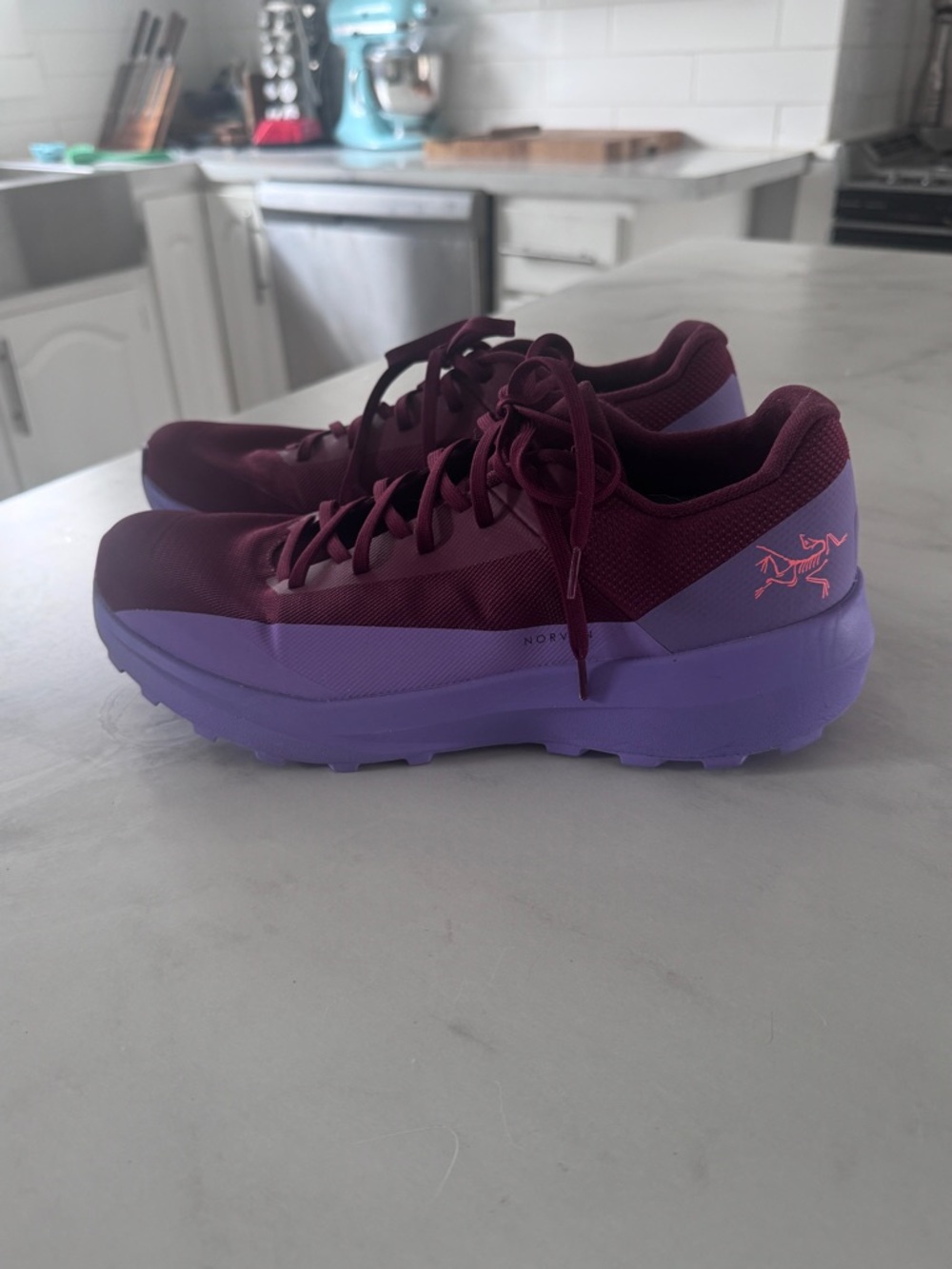 Arc'teryx Women's Maroon & Lavender Trail Runner -Norvan LD - limited edition!
